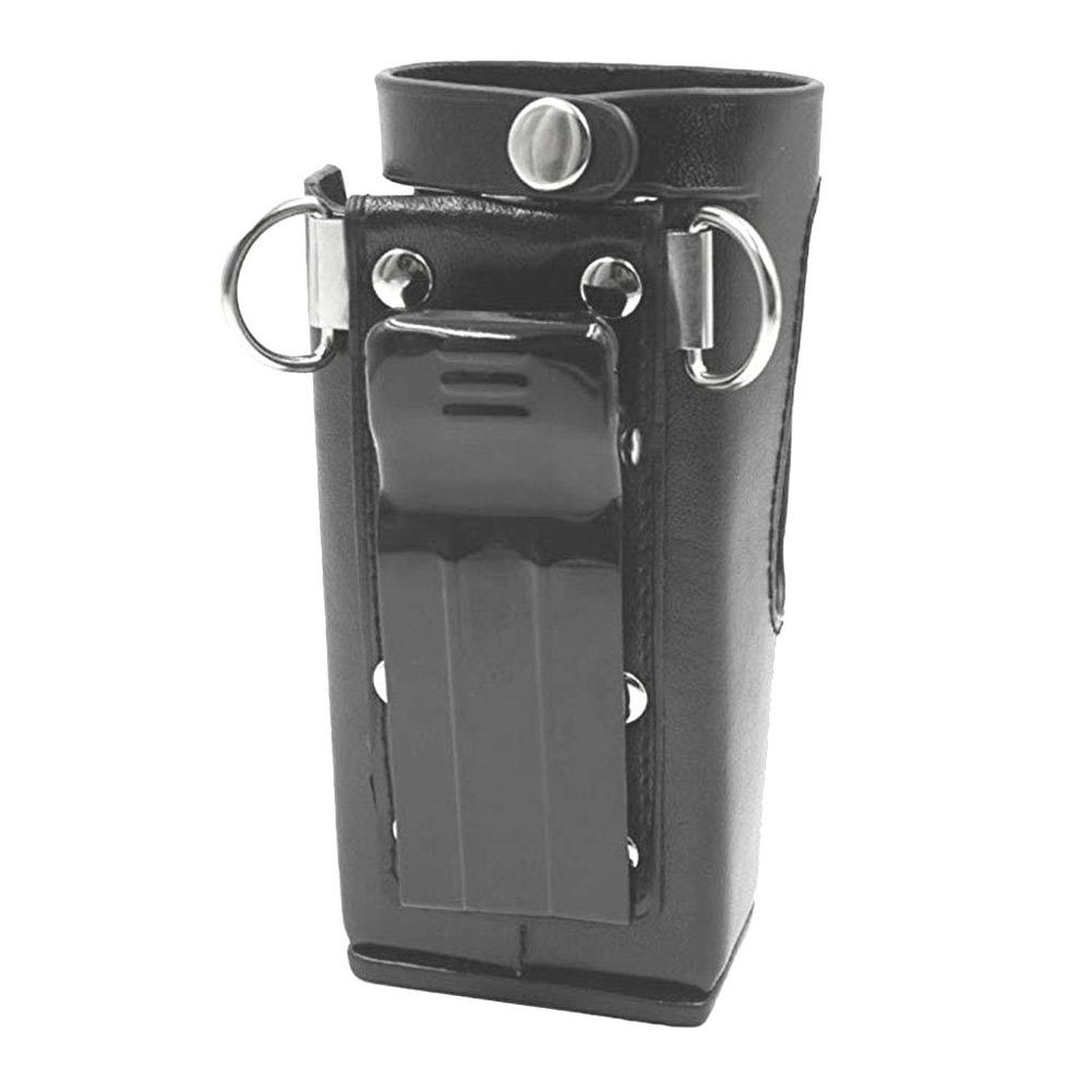 Leather Carry Case for Motorola Radios GP338 with Screen and Keypad