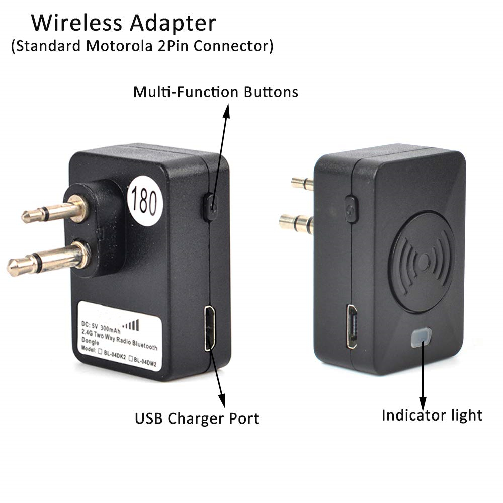 BTA-50 Motorola Bluetooth Dongle - EarPhone Connection