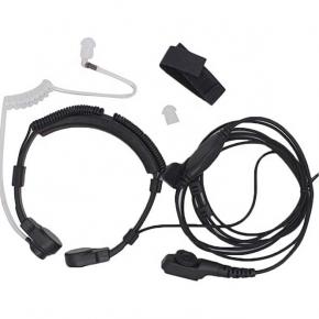 Throat Mic Covert Acoustic Tube Headset for Hytera PD785 DMR Radios